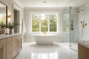 Bathroom remodel in Falls Church, VA by Valor Builder