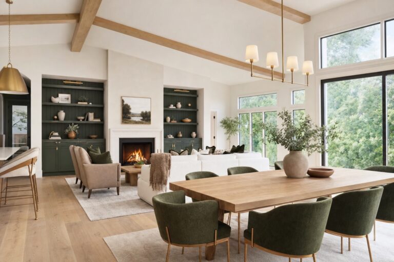 Open-concept great room after a whole-home renovation by Valor Builder