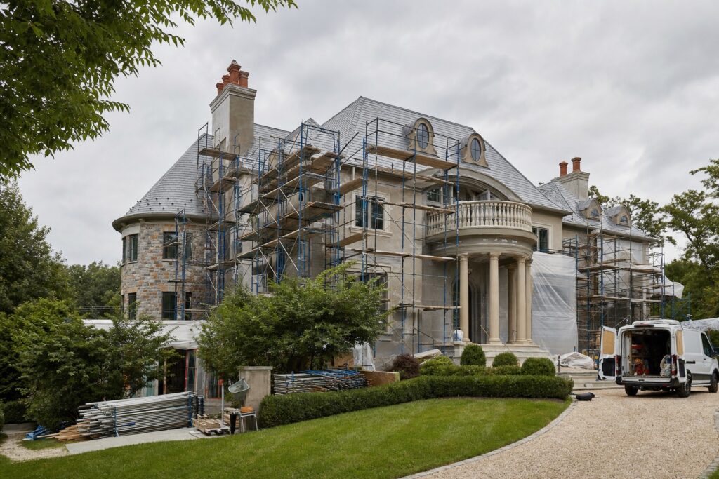 Estate home renovation under construction in Great Falls, VA — Valor Builder