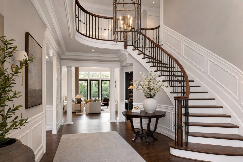 Completed estate home renovation in Leesburg, VA by Valor Builder