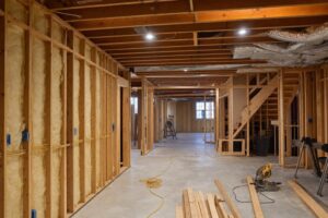 Finished basement under construction in Reston, VA — Valor Builder