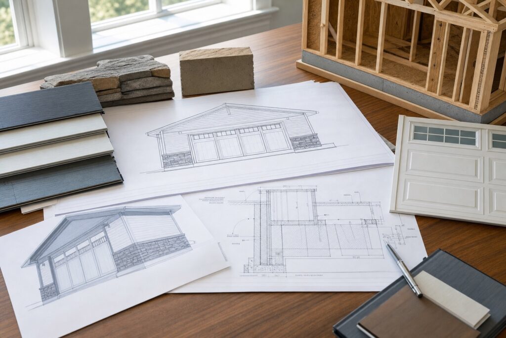 Garage addition design and planning in Fairfax, VA — Valor Builder