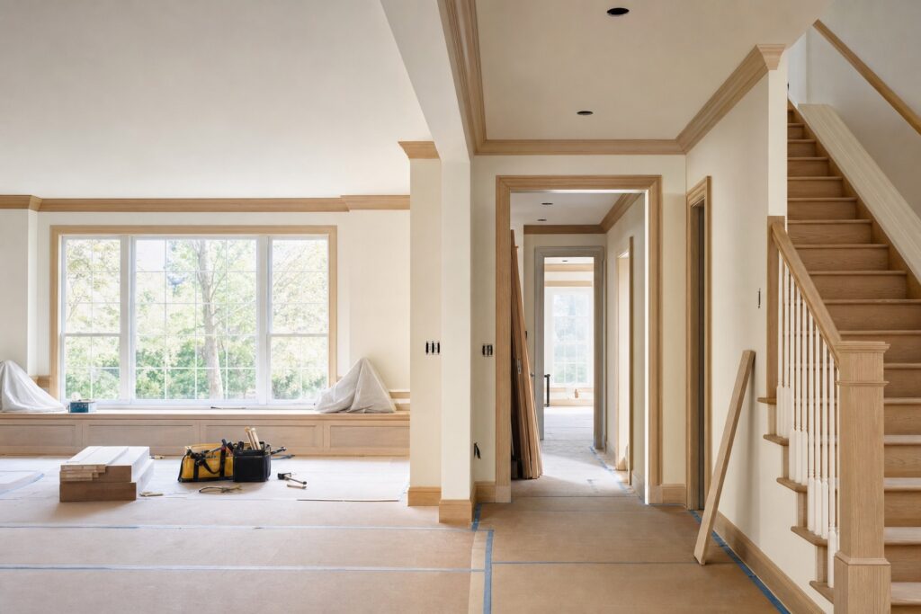 Home remodel under construction in Great Falls, VA — Valor Builder