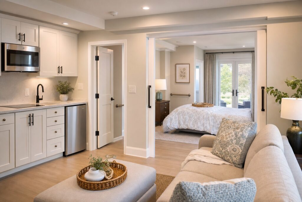 In-law suite addition in Reston, VA by Valor Builder
