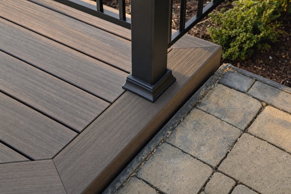 Deck and patio craftsmanship detail in Fairfax, VA — Valor Builder
