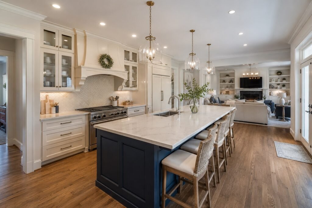 Renovated kitchen in a City of Fairfax home