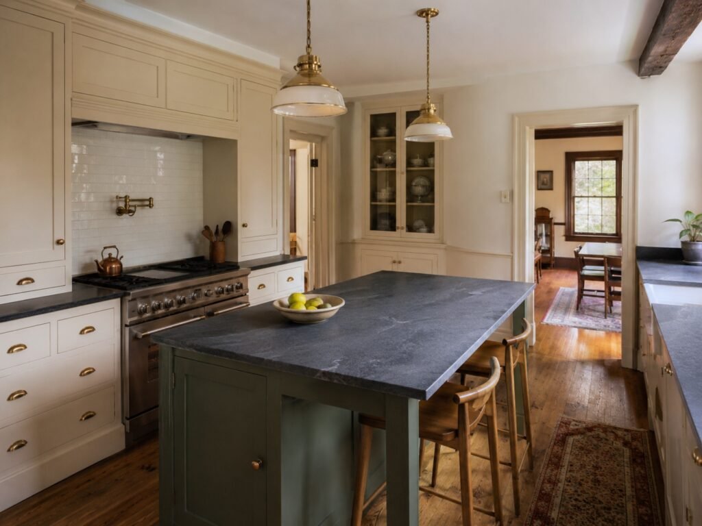 Period-sensitive kitchen remodel in a historic Herndon home