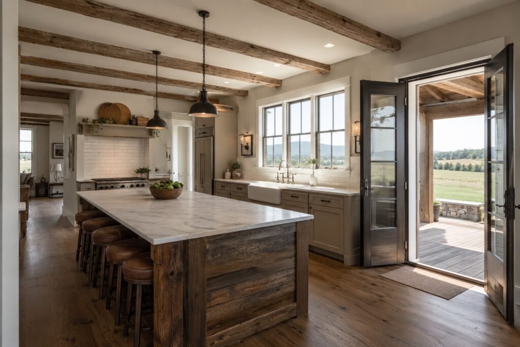 Renovated farmhouse kitchen near Purcellville