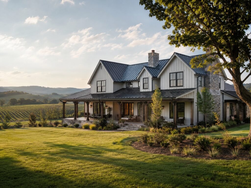 Custom wine-country home on acreage near Purcellville
