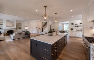 Open-concept kitchen in a Country Club Hills home in the City of Fairfax