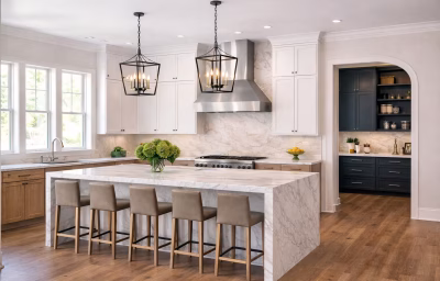 Kitchen remodeling Aldie VA - Custom farmhouse kitchen by Valor Builder in Willowsford