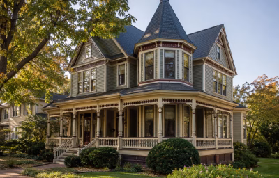 Restored Queen Anne Victorian home near Main Street in Purcellville