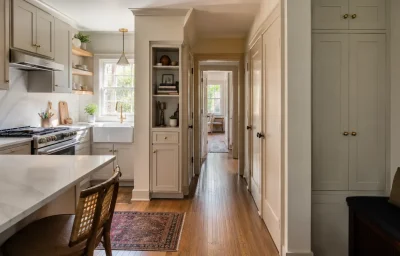 Modernized interior of a 1940s Fairlington garden home in Arlington