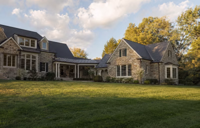 Estate primary-suite wing addition on a Great Falls home