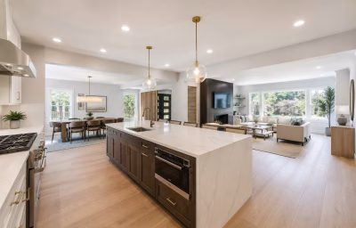 Renovated open main level in a mid-century City of Manassas home