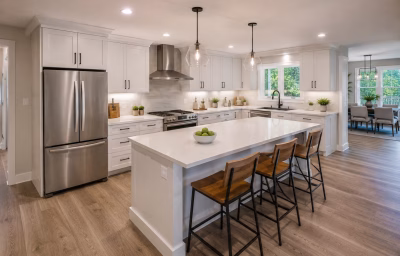 Modernized kitchen in a Manassas Park home