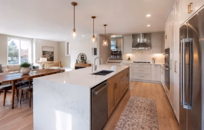 Modernized kitchen in a 1960s North Springfield split-level